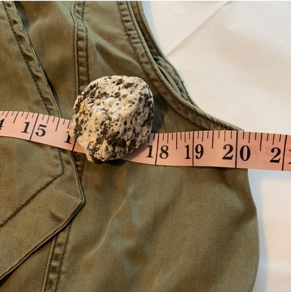 Max Jeans Utility Vest Army Green Size S - Picture 9 of 12